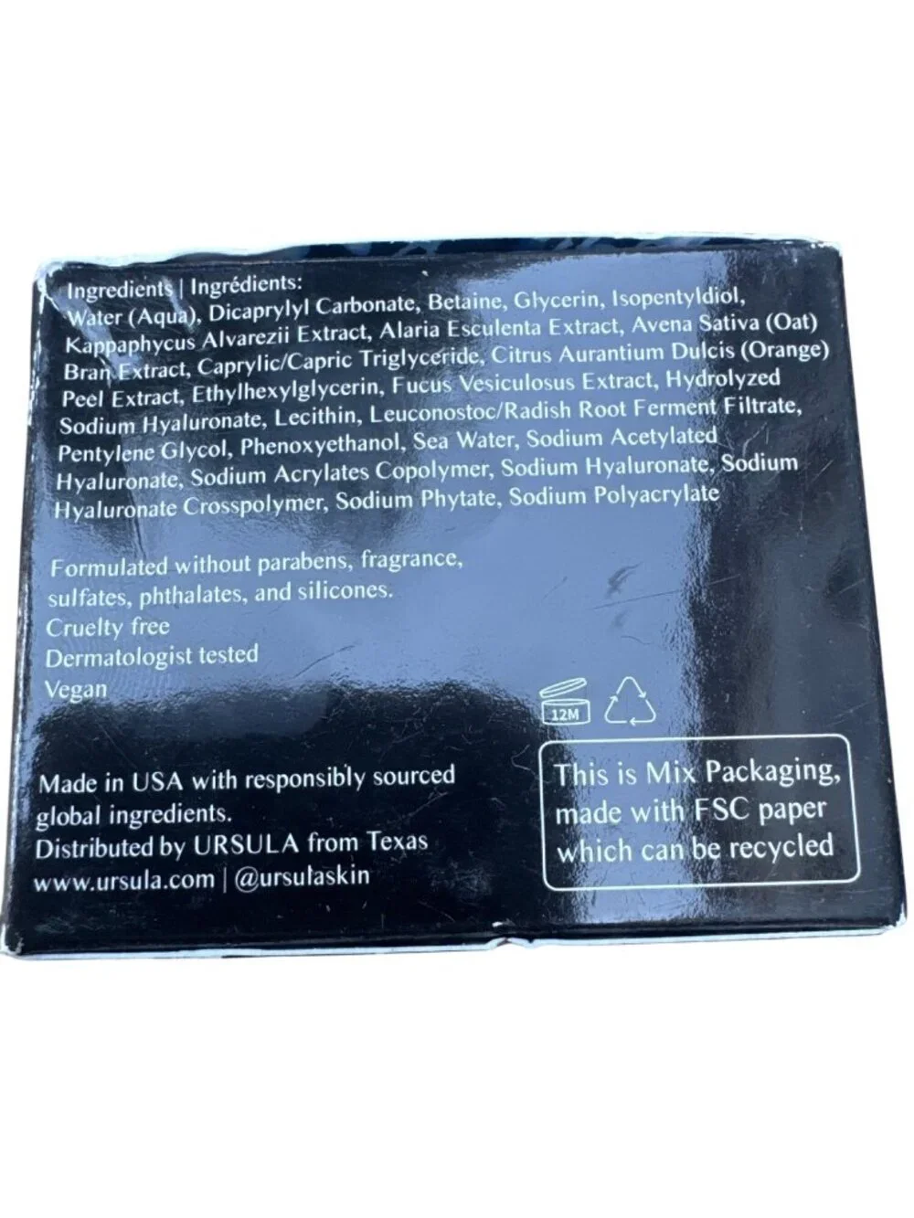 Ursula The Goddess Cream 1.69 fl oz NWB Hydration Featherlight Moisturizer NWT
